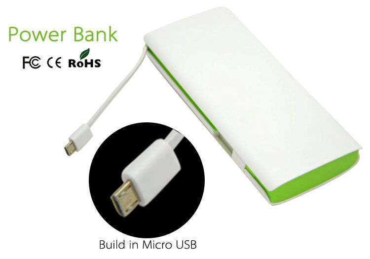 10000mAh build in USB Portable Phone Charger in most popular style  