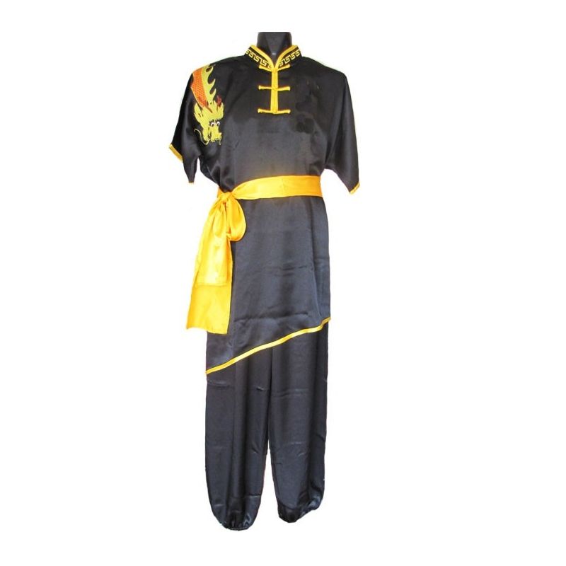 Martial Arts Uniform Short Sleeves Kung Fu Performance Clothing Wu Shu Suit