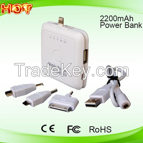 fashion multifunction USB for iphone 5 external battery power bank cha
