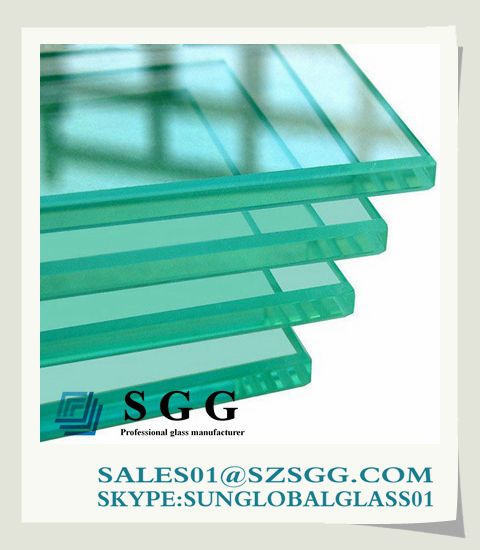 Automobile clear float glass