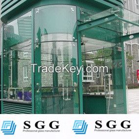 High quality curved glass for curtain wall