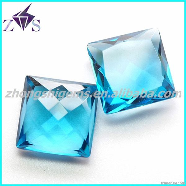 Wuzhou 2014 new product cushion cut square gemstone for jewelry