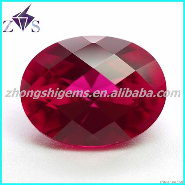 dazzing brilliant cut oval cubic zirconia stone