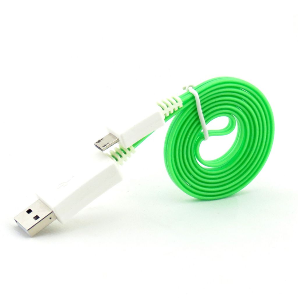 PZCD PZ-27 USB Male to Micro USB Data Charging Cable with Green LED Light for Android Devices