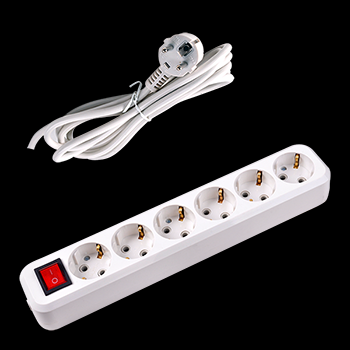 6 gang extension socket with cable