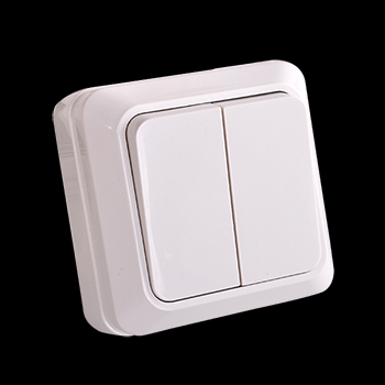2 gang wall switch , surface wall switch 