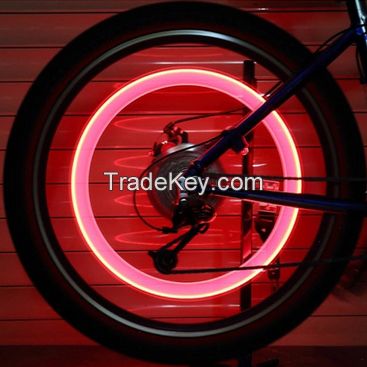 Hot sale colorful bicycle led wheel light bike car tyre tire valve caps