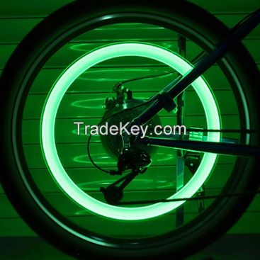 Hot sale colorful bicycle led wheel light bike car tyre tire valve caps