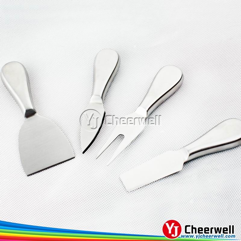 Round cheese board with 4pcs knives set-CB-4009