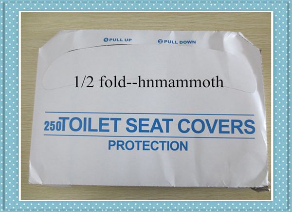 Disposable paper toilet seat covers