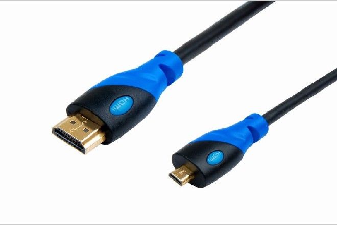 HDMI A Type to Micro D Type Cable