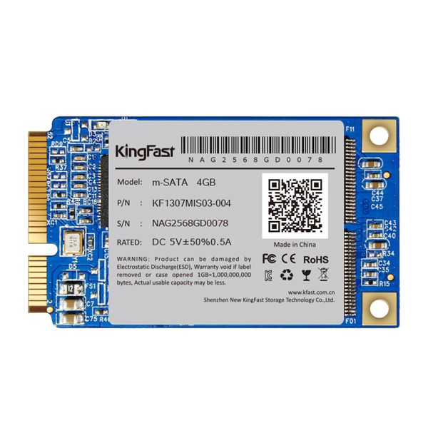 For Industrial Using Kingsfast M-Sata 3.0 SSD--4GB-Used For Pos/ATM/Advertising Machine