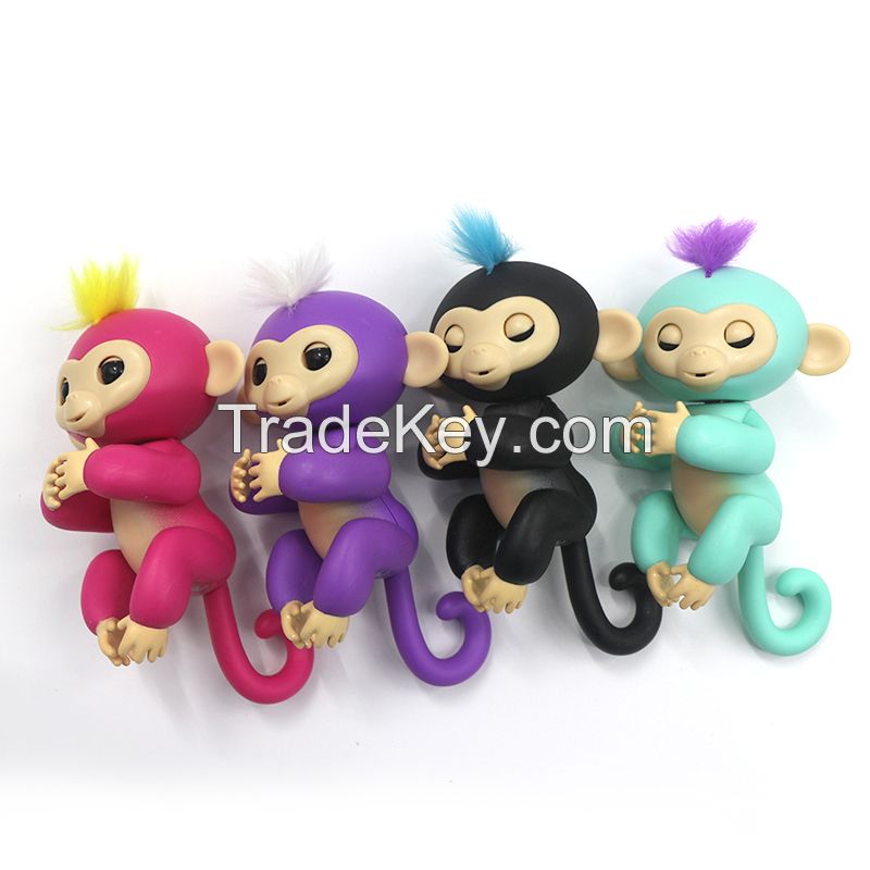 2017 New Electric Pet Interactive Baby Toy Fingerlings Puppet Monkey