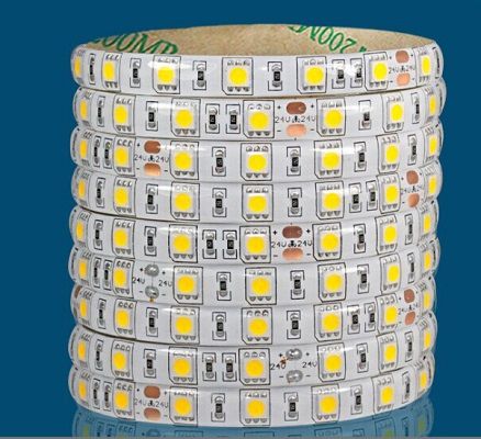 waterproof 5050 led flex strip, 60leds/m, IP65, 5m/reel