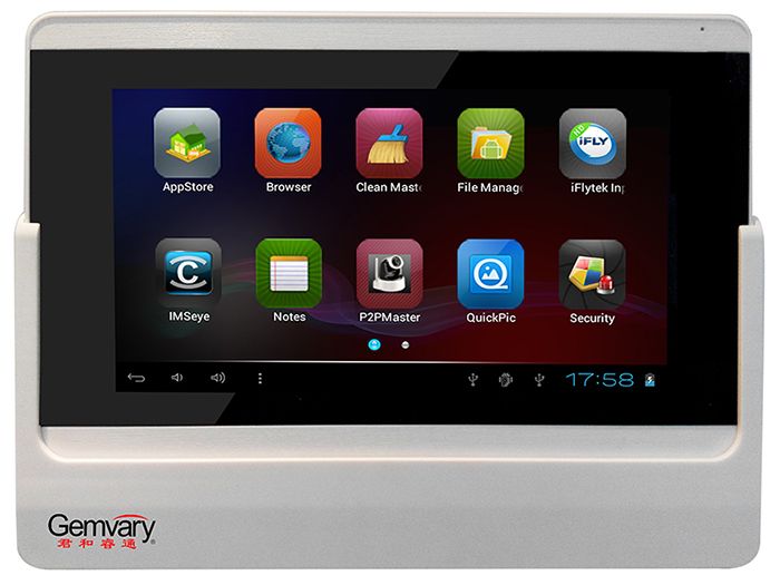 7 Inch TCP/IP Android Intercom Systems Door Entry Monitor JQ-1071T With Battery and WiFi