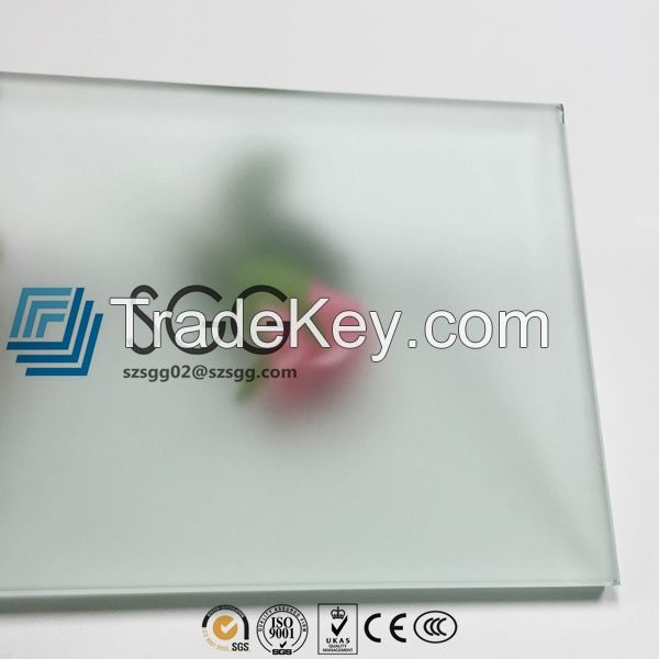 3 4 5 6 8 10 12 15 19mm Ultra/clear acid etched /frosted glass