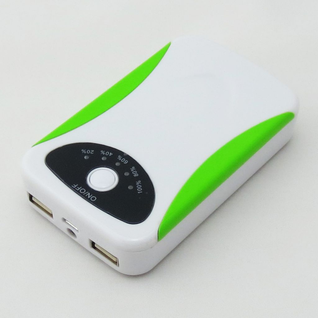 8,000mAh USB Mobile Phone Charger for iPhone/iPod and Other Smartphones with Double USB Port