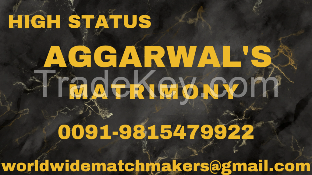 ELITE CLASS AGGARWAL AGGARWAL 09815479922 MATCH MAKER INDIA & ABROAD