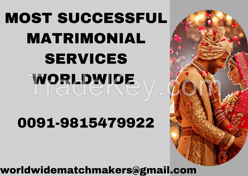 HIGH STATUS MATRIMONIAL SERVICS IN INDIA 09815479922 AFFLUENT FAMLIES