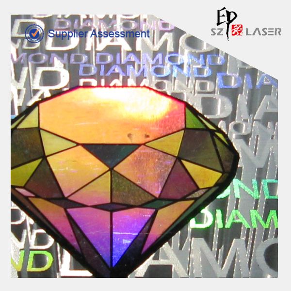 New Design Hologram Diamond Pattern Sticker