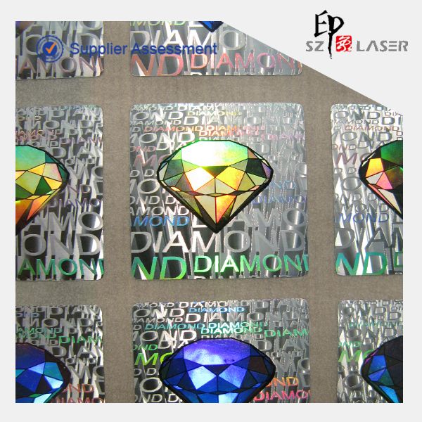 New Design Hologram Diamond Pattern Sticker