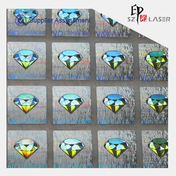 New Design Hologram Diamond Pattern Sticker