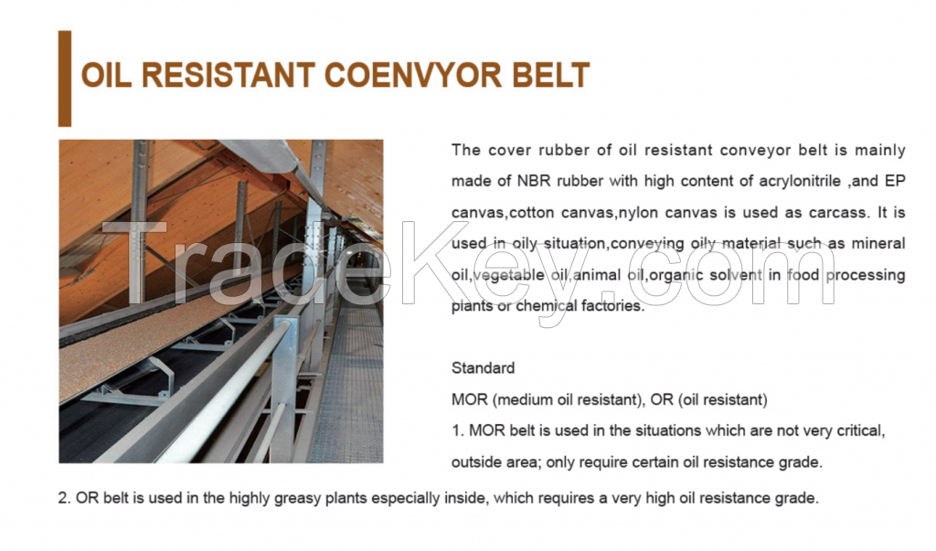 Oil Resistant Conveyor Belt