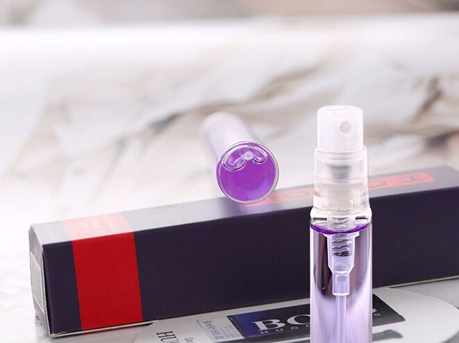 2014 New Designed Men Mini Portable Glass Bottle Spray Tube Perfume With Color Box