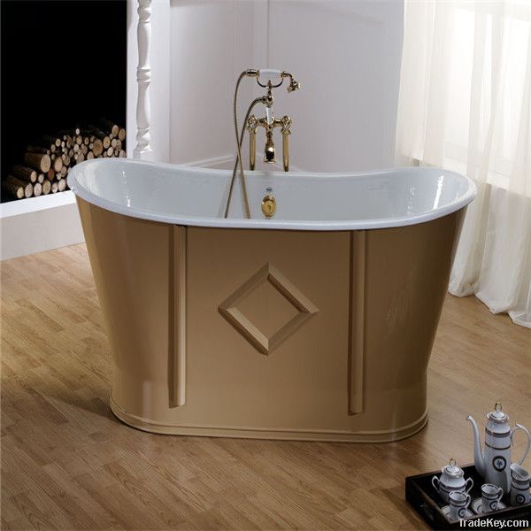 classic bathtub with pedestal