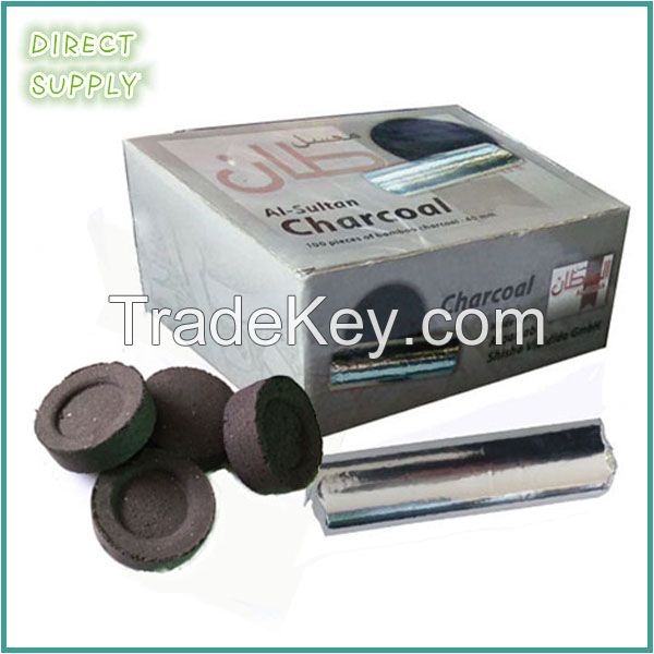 40mm round briquette easy lighting charcoal for shisha