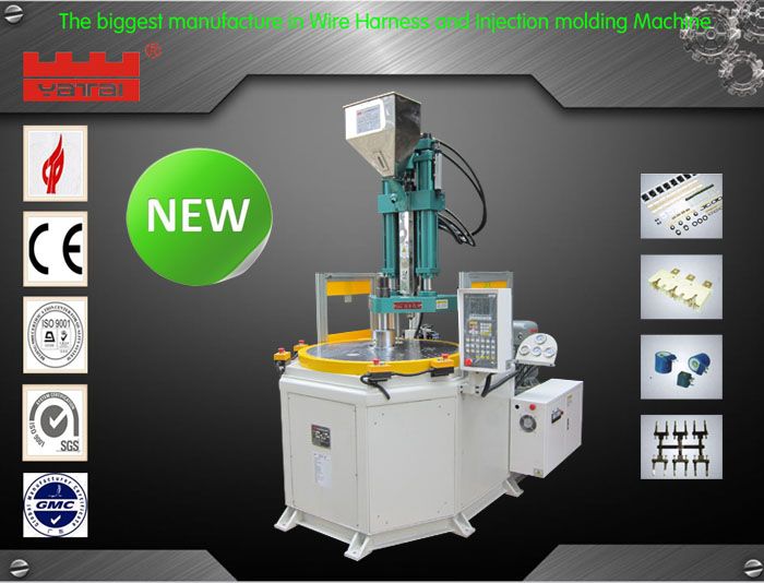 Rotary table plastic injection molding machine