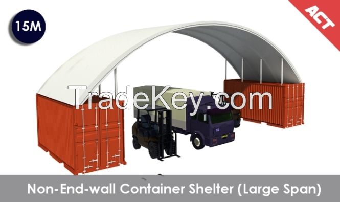 container shelters, covers, fabric structures, industrial warehouse storage tent