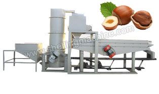 300-500 kg/h Hazelnut Craking and Shelling Machine