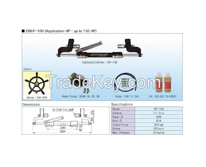 Outboard Hydraulic Steering System &amp;#40;OBHF-100&amp;#41;