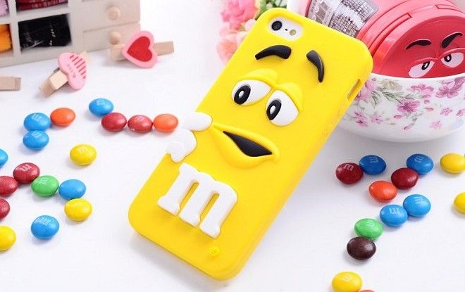 Rainbow MM bean back protective phone case