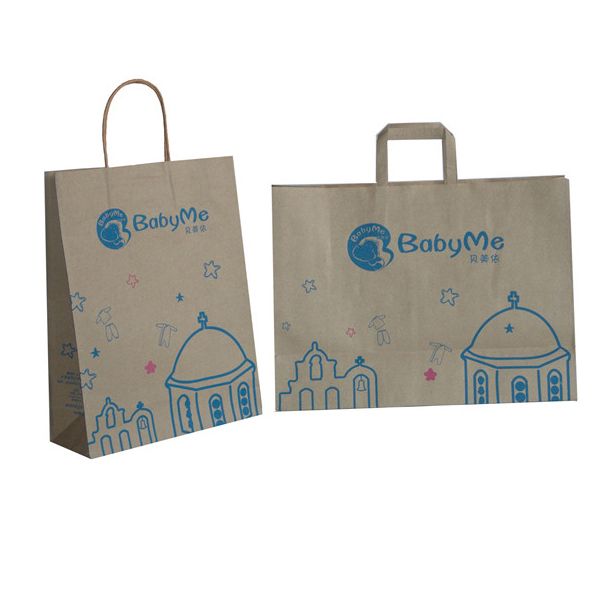 High quality kraft paper bags for shopping