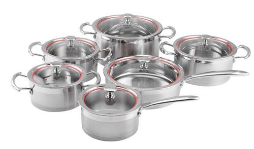SA-12005 Stainless steel cookware with silicone