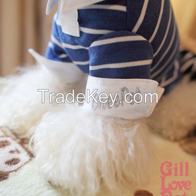 2014 pet breathable cotton T-shirt for teddy and poodle