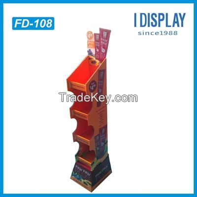 cardboard countertop display stand, cosmetics display stand