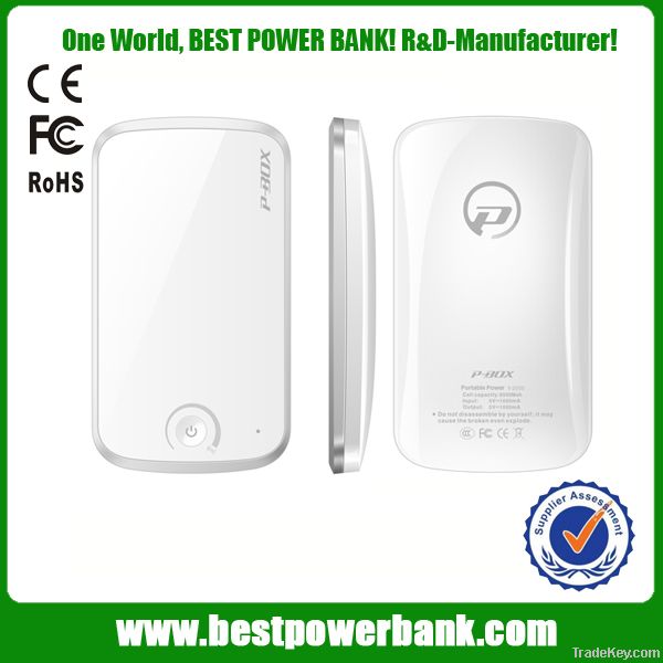 I2000 lithium polymer 5200mAh usb power bank for smartphones/tablet