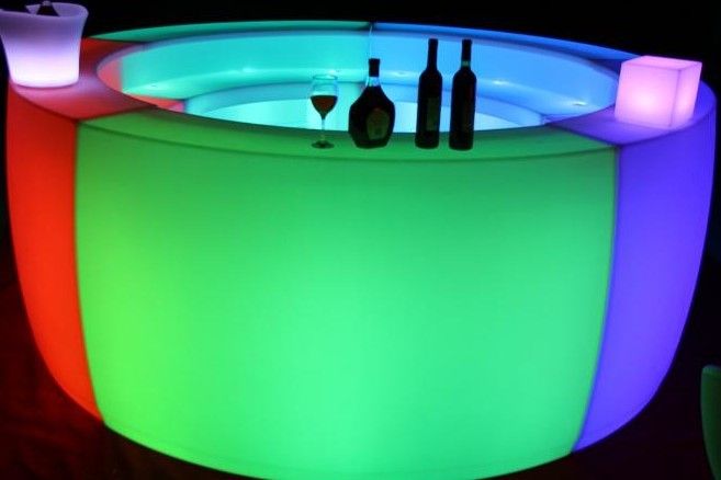 waterproof LED Bar Counter with 16 Color Changing and Remotes use in bar and club