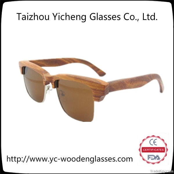 Fashion men and women sunglasses, wood glasses FS1411