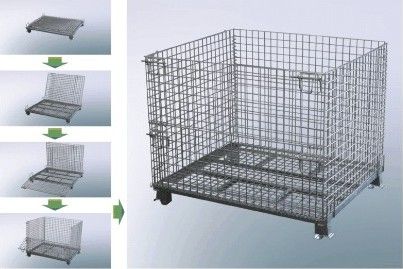 Foldable Steel Wire Mesh Container