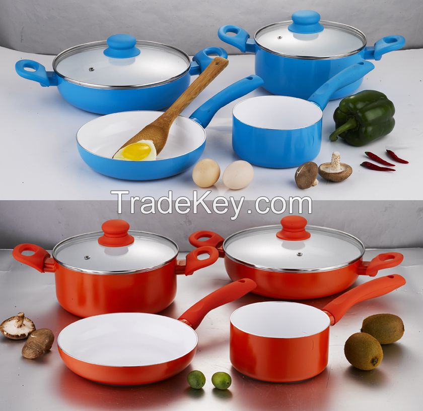 Ceramic coating Fry Pan,Chef's Pan,Wok,sauce pan,grill pan,saute pan