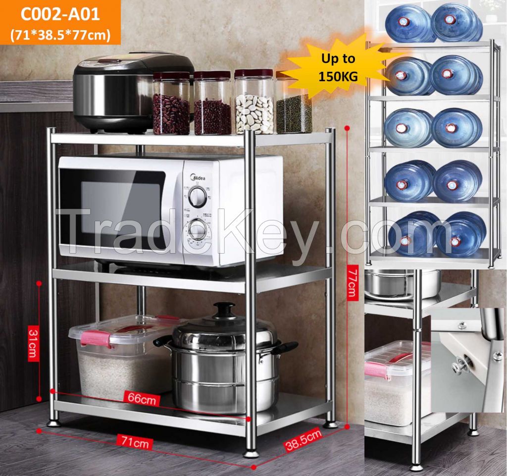 Kitchen Shelf Storage/Microwave rack/Oven Organizer/Rack Stainless steel