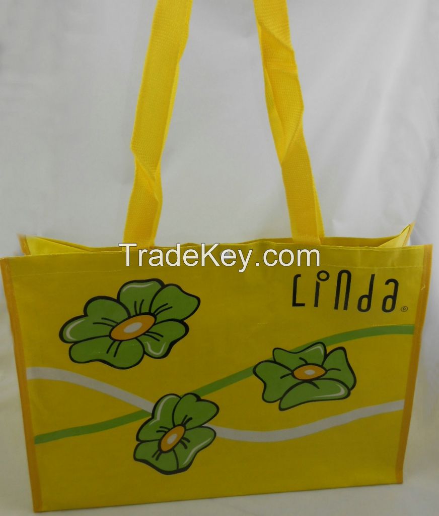 ZH201501P 120GSM PP woven shopping bag with laminated