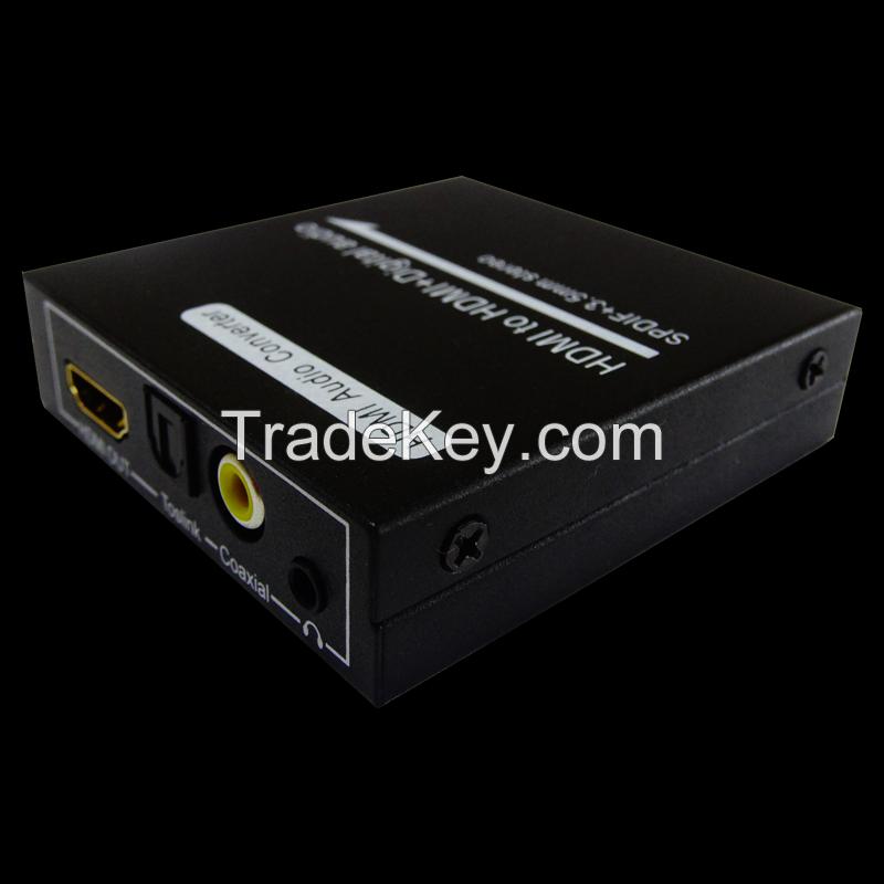 HDMI to HDMI+Digital audio(SPDIF + 3.5mm stereo)