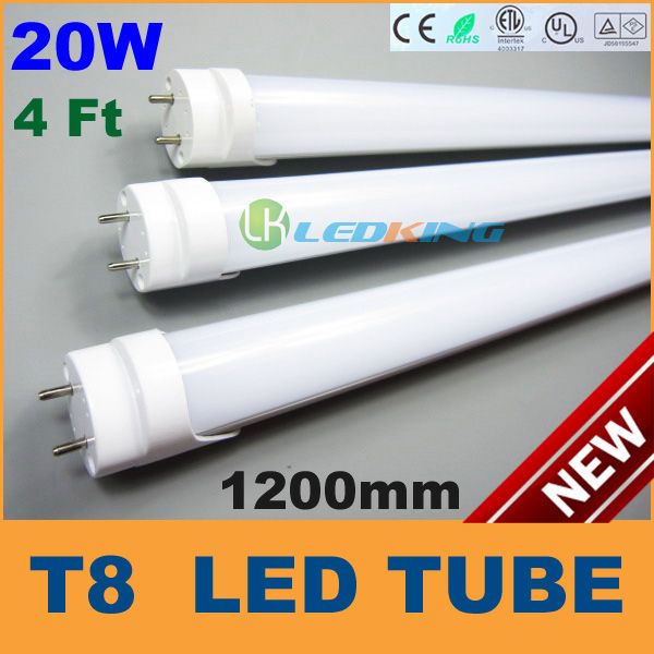 LED TUBE lights 20W T8 1200mm 4 Feet G13 holder AC85-265V led light