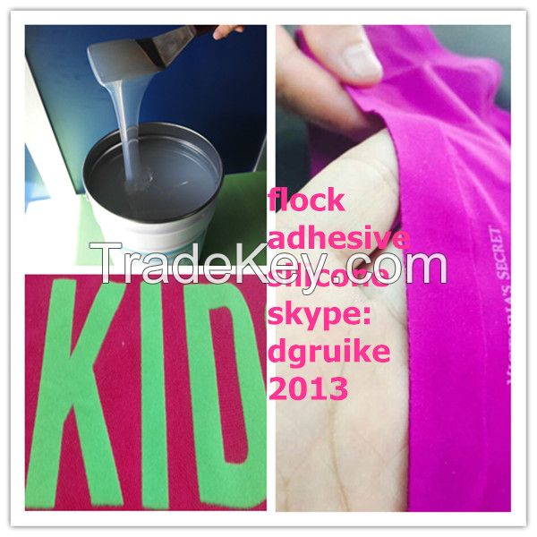 oil-based two-component flock silicone used for garment printing 