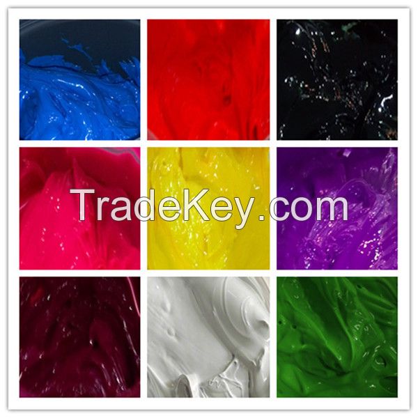two-component silicone pigment used for textile screen printing 